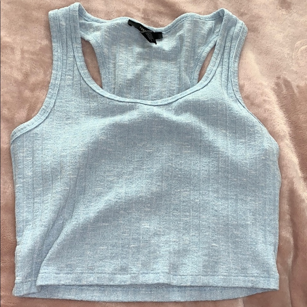 Blue forever 21 crop top